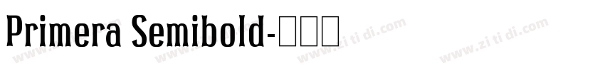 Primera Semibold字体转换